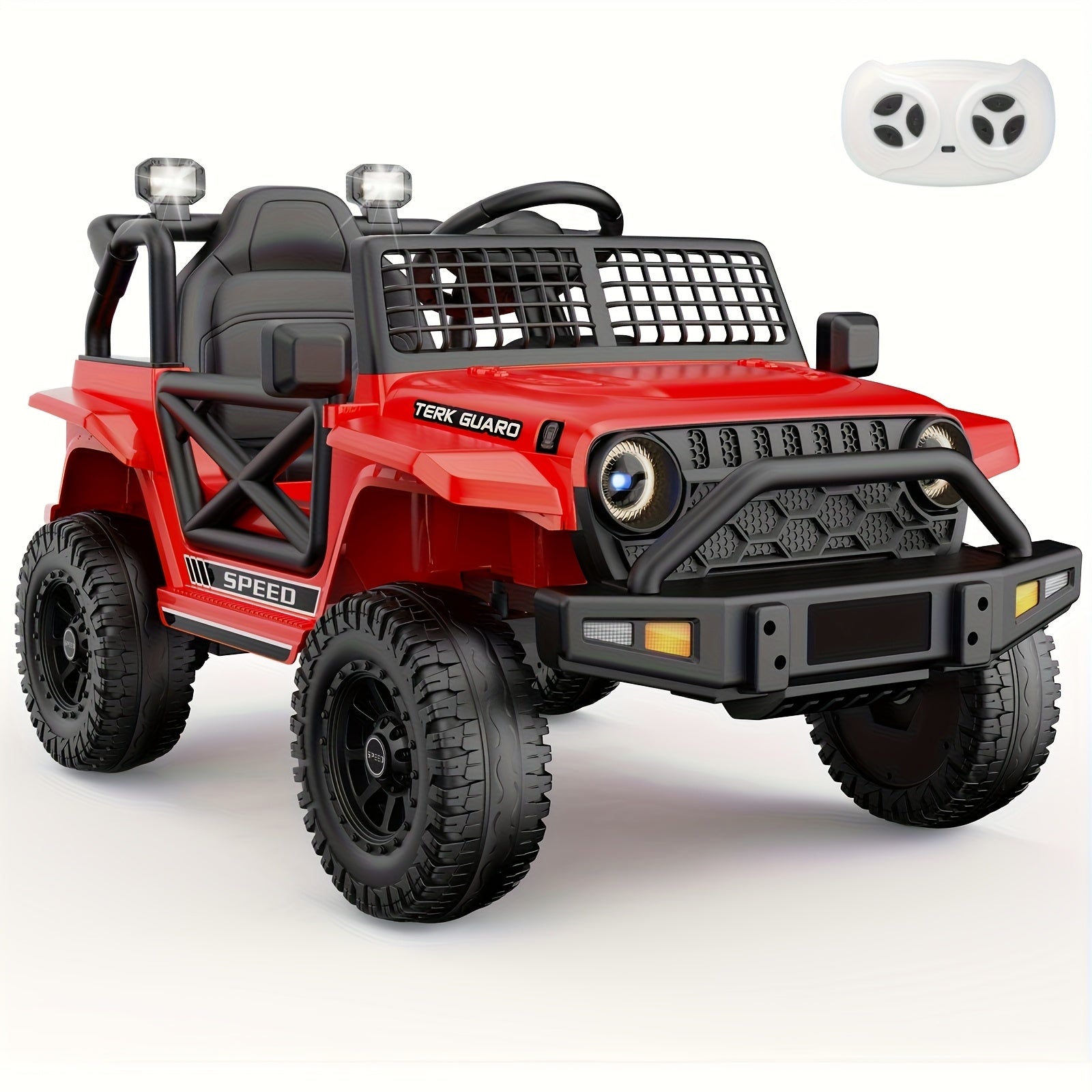 12V7AH Children's Remote Control Car, Children's Music Player, Shock Absorption System, Electric SUV, Suitable for Birthday Gifts And Various Holiday Gifts for Boys And Girls Aged 3-8