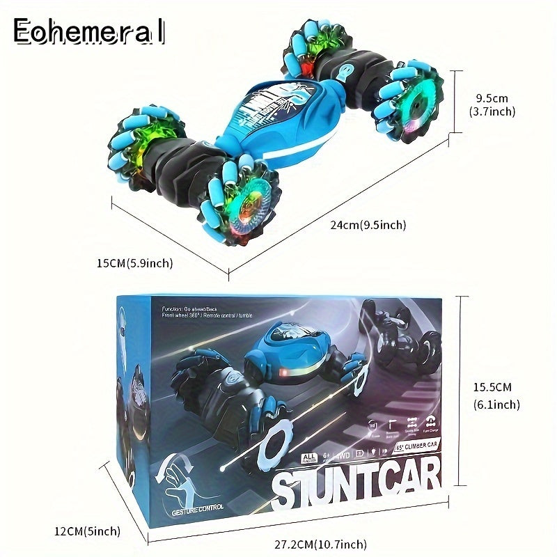Eohemoral, stunt off-road vehicle toy, deformable four-wheel drive vehicle, 360 degree rotation, can run flat and climb, 2.4G remote control, Halloween, Christmas Gift