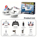 BM21 Remote Control Aircraft Glider Aircraft Model Sea, Land And Air Three Modes Can Take Off On The Water Surface, Ground Gliding In The Air, Fixed Wing Foam Fighter Jet Christmas Halloween Gift