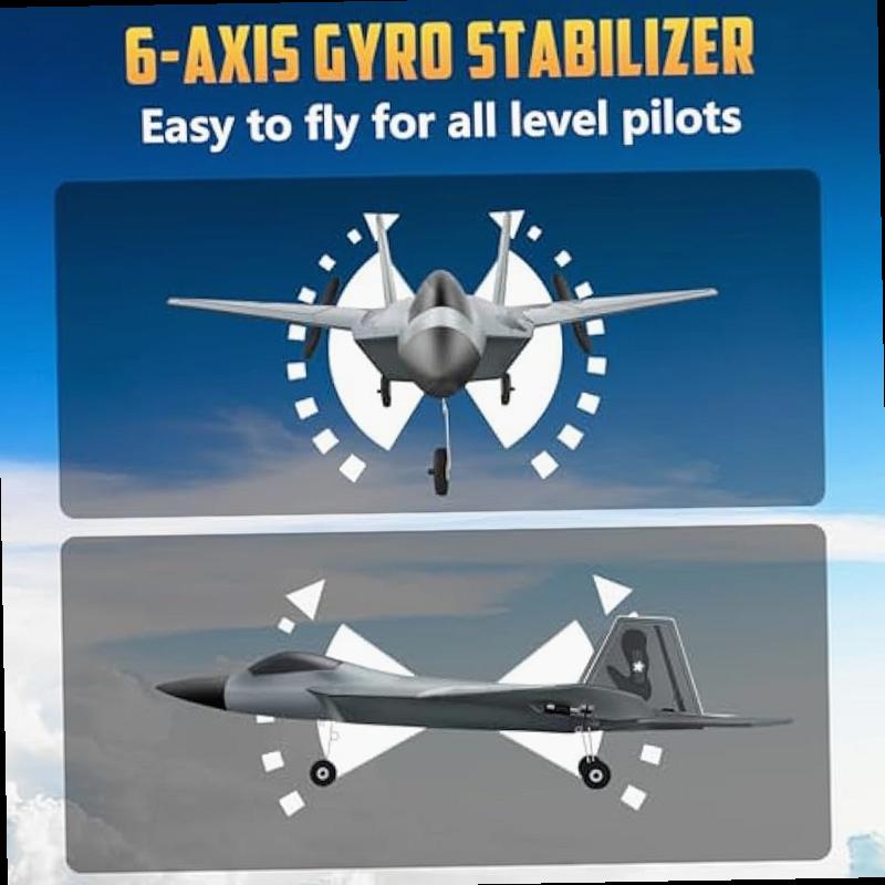 HAWK S WORK 2 CH RC Airplane F 22 Plane Ready to Fly 2 4GHz Remote Control Easy to Fly RC Glider for Kids Beginners