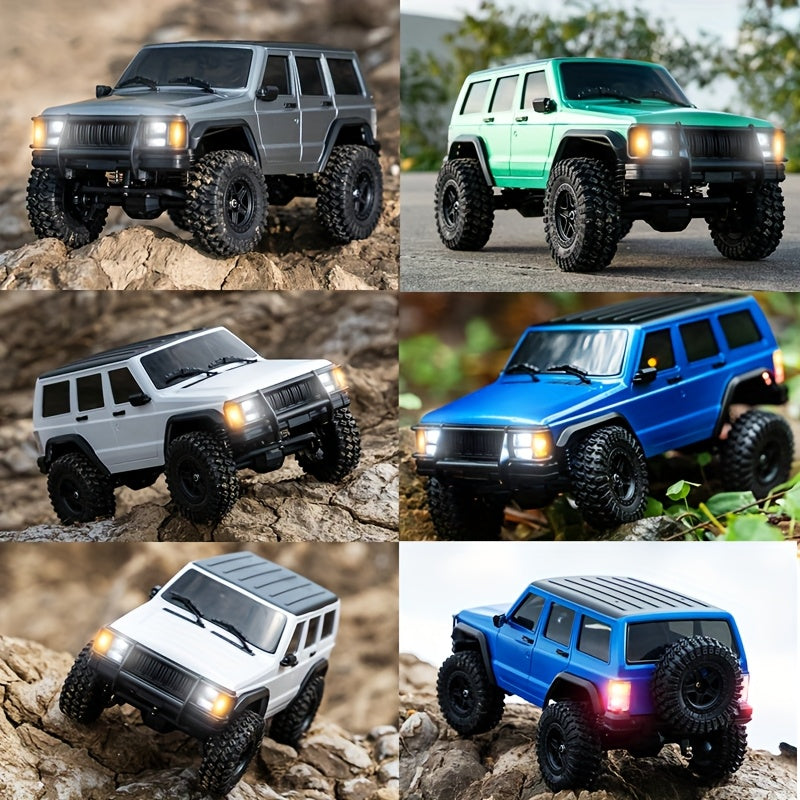 1\u002F18 Full Scale RC Rock Crawler RC Truck 4x4 Off Road Remote Control Car 3 Speed Adjustment 370 Brushed Motor with Led Light Hobby Toy for Adult 12km\u002Fh