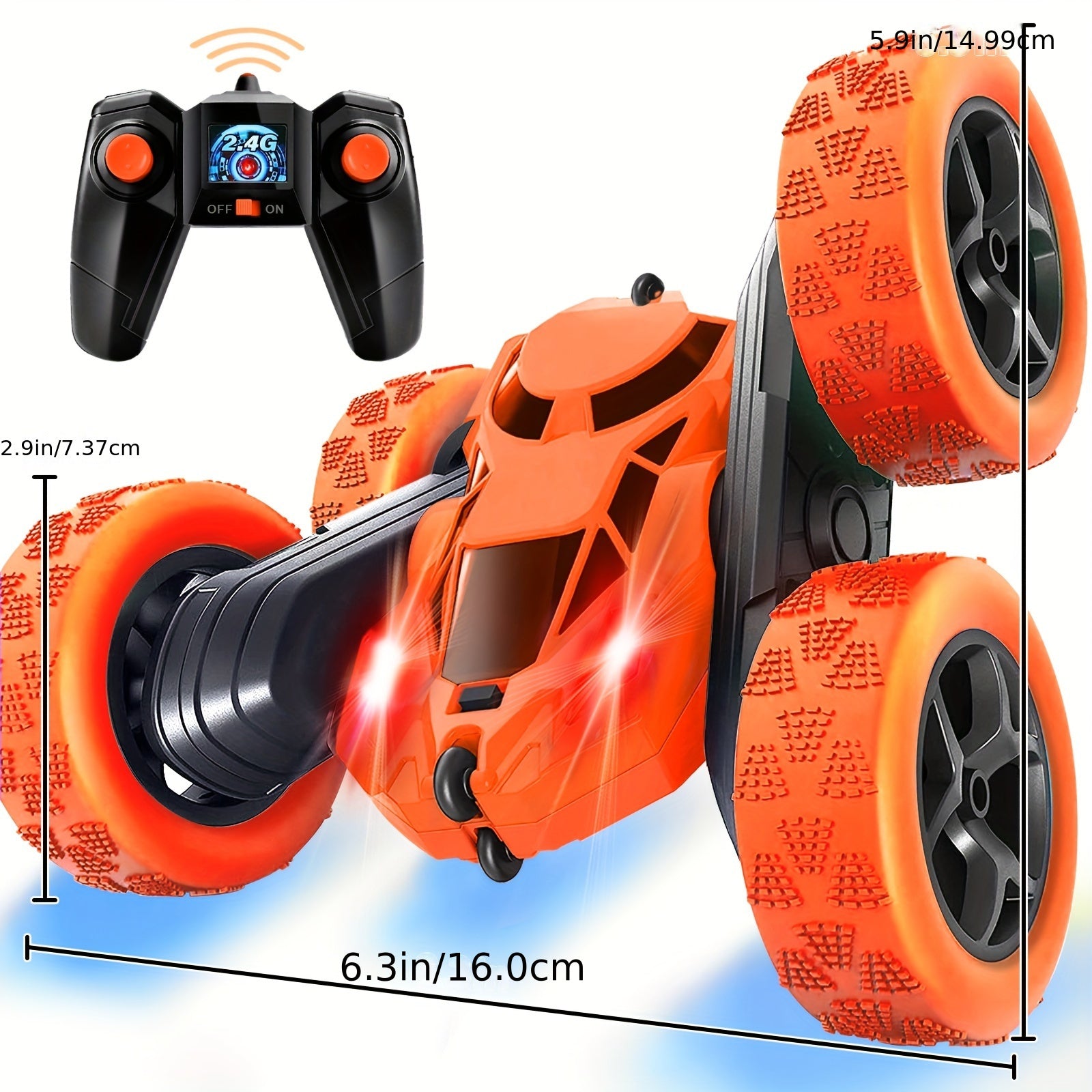 Remote Control Car Stunt RC Cars, 90 Min Playtime, 2.4Ghz Double Sided 360° Rotating RC Crawler With Headlights, 4WD Off Road Drift RC Race Car Toy For Boys And Girls Aged 6-12 Purple