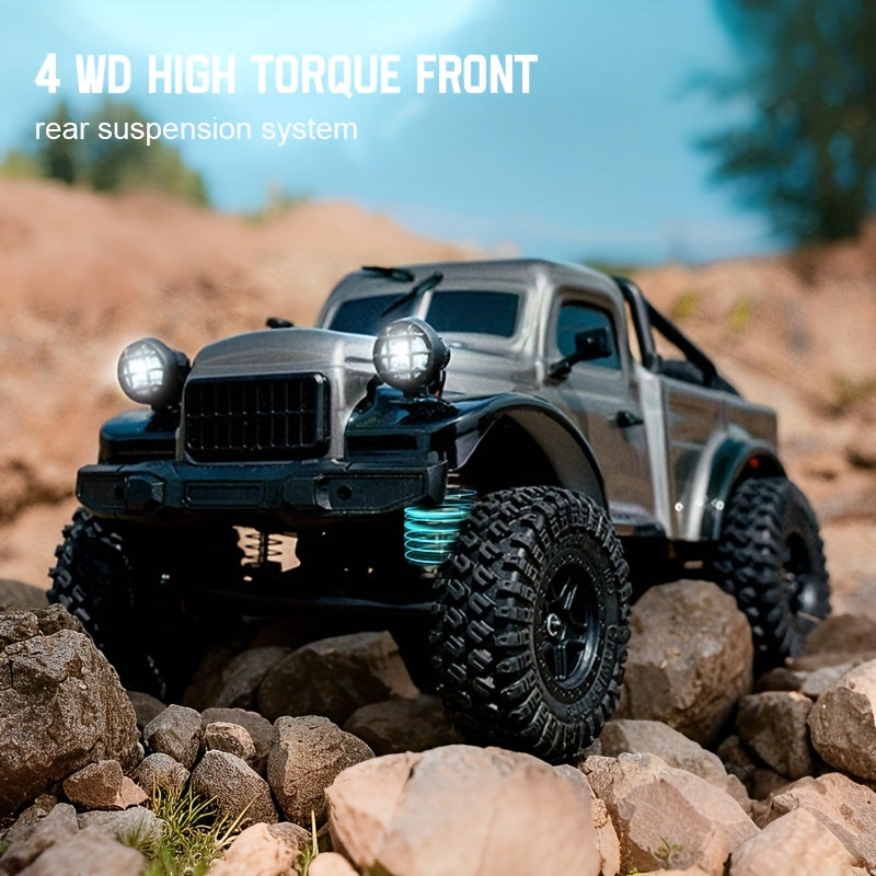 High-Torque RC Pickup Crawler 2025 High-Torque RC Pickup Crawler - Carbon Brushed Motor, Ultra-Low Center Chassis, Lightweight Vacuum Shell & Wide-Traction Axle System for All-Terrain Rock Climbing & Obstacle Dominance