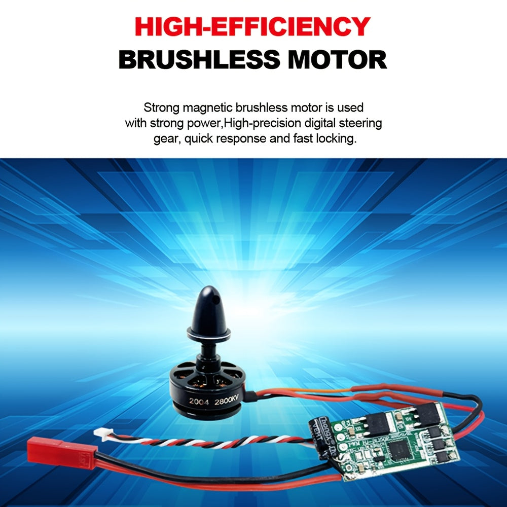 6CH RC Planes Brushless Motor Remote Control Aircraft One-Key Hanging Stunt Airplane RC Glider Toys For Beginner And Experienced With Two Batteries