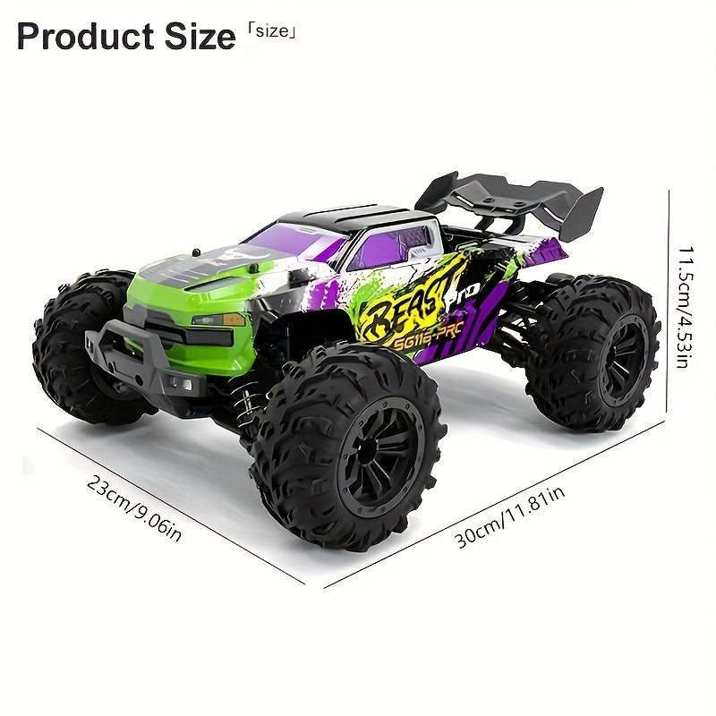 2024 Racing 4WD Off-Road Truck Remote Control, High-Speed Simulation Design, All-Terrain Capability - Perfect For Outdoor Adventures AndTruck Hobby Cars Toy Gift For Birthday, Halloween, And Christmas